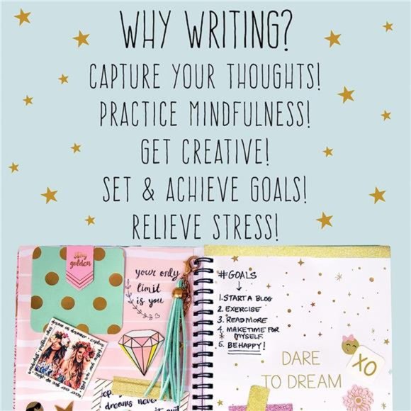 D.I.Y. Dreamers Become Doers Journaling Set, Stationery Set, Bullet Journal Kit - Picture 6 of 6